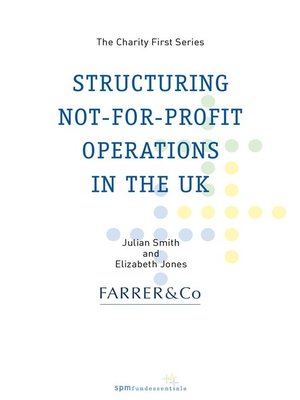 cover image of Structuring Not-for-Profit Operations in the UK